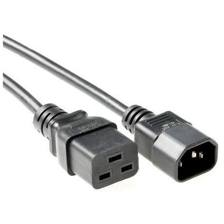 MicroConnect Power Cord C19-C14 3m Black Reference: PE0191430