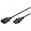 MicroConnect Power Cord C13 F - C14 M 0.6m Reference: AK 5029