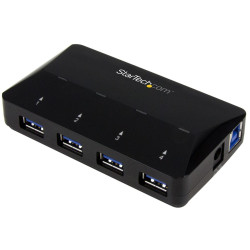 StarTech.com 4-PORT USB 3 HUB + 2.4A DCP Référence: ST53004U1C