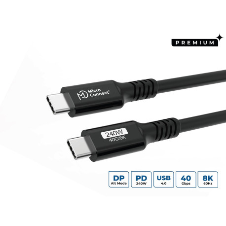 MicroConnect USB-C to USB-C cable 0,15m Référence: W129248402