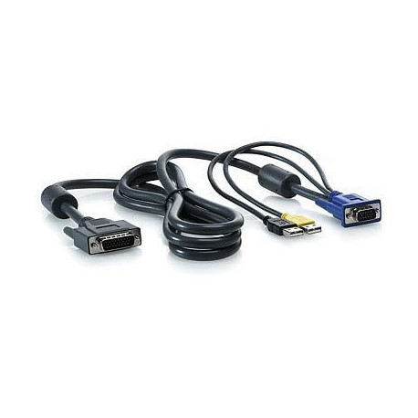HP 1x4 KVM Console 6ft USB Cable Référence: AF613A