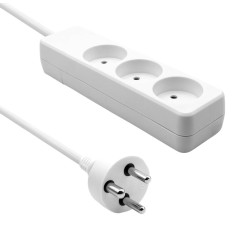 MicroConnect Power strip 3 outlets 5m White Référence: W126053560