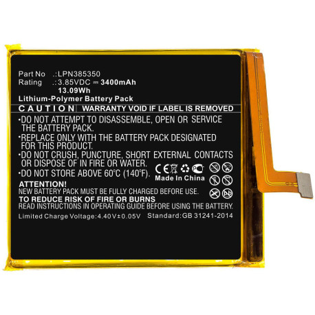 CoreParts Mobile Battery 13.09Wh Li-Pol Référence: W125992741