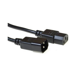 MicroConnect Power Cord C13-C14 1.2m Black Reference: PE040612