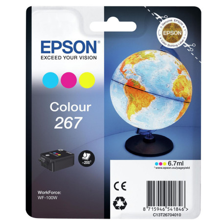 Epson SINGLEPACK COLOUR 267 INK CART Référence: C13T26704020