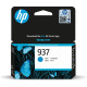 HP 937 Cyan Original Ink Reference: W128597001