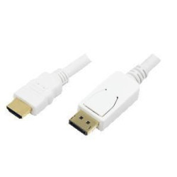 LogiLink Display Port to HDMI cable wh Référence: CV0055