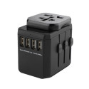 MicroConnect World Travel Adapter, 4 USB A Reference: W128327853