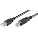 MicroConnect USB2.0 A-B 3m M-M, BLACK Référence: USBAB3B
