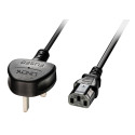 Lindy 3m UK 3 Pin to C13 Mains Reference: W128456601
