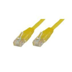 MicroConnect U/UTP CAT5e 0.5M Yellow PVC Reference: UTP5005Y