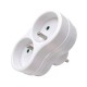 MicroConnect Plug EU to 2FR Type E, White Référence: W128951131