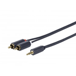 Vivolink 3.5MM - 2 X RCA M-M 1.5 Meter Reference: PROMJRCA1.5