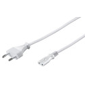 MicroConnect Power Cord Notebook 1.5m White Reference: PE030715W