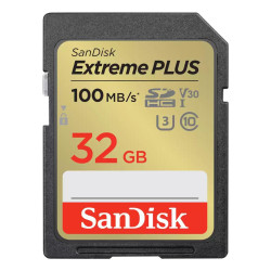 Sandisk EXTREME PLUS 32GB SDHC MEMORY Référence: W128591182