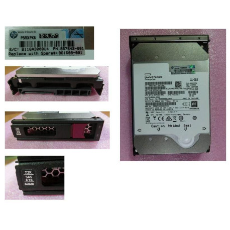 HP HDD 8TB 12G 7.2K LFF SAS MDL Référence: W129154916 