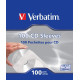 Verbatim CD PAPER SLEEVES 100 PACK Référence: W125625527