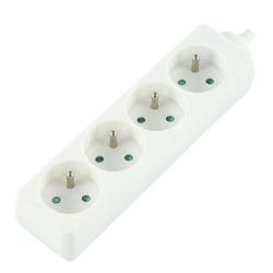 LOGON PROFESSIONAL 4-WAY POWER STRIP: WHITE - Référence: W128317404