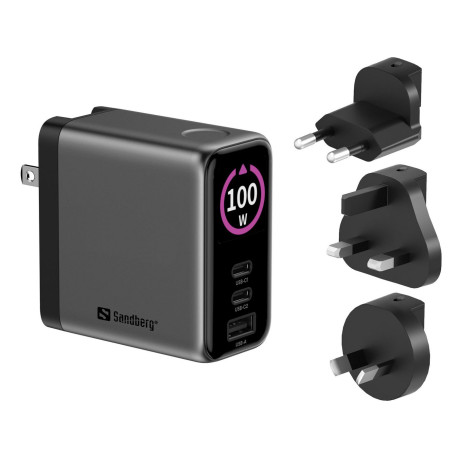 Sandberg Travel Charger PD100W Display Référence: 441-71