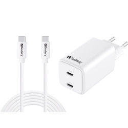 Sandberg AC Charger USB-C PD65W EU 3M Référence: 441-76