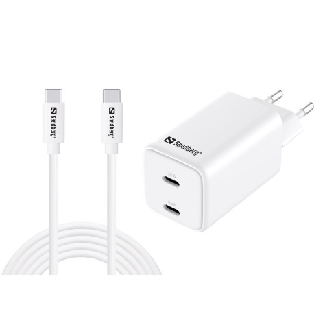 Sandberg AC Charger USB-C PD65W EU 3M Référence: 441-76