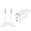 Sandberg AC Charger USB-C PD65W EU 3M Référence: 441-76