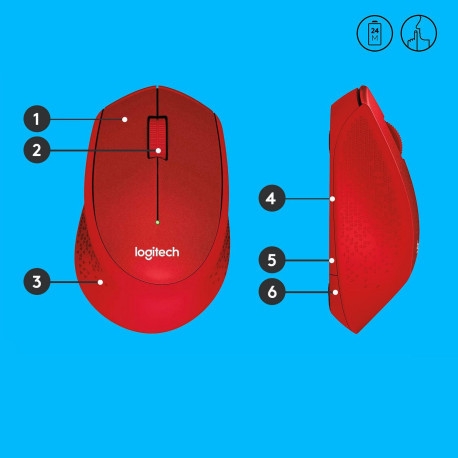 Logitech M330 Silent Mouse, Wireless Reference: 910-004911