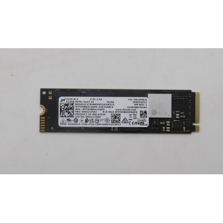 Lenovo 512GB M.2 PCIe NVMe QLC SSD Référence: W129456703