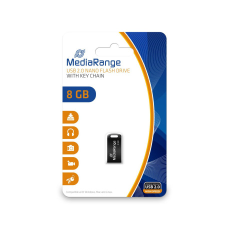 MediaRange USB-Stick 8GB USB 2.0 Nano Reference: MR920