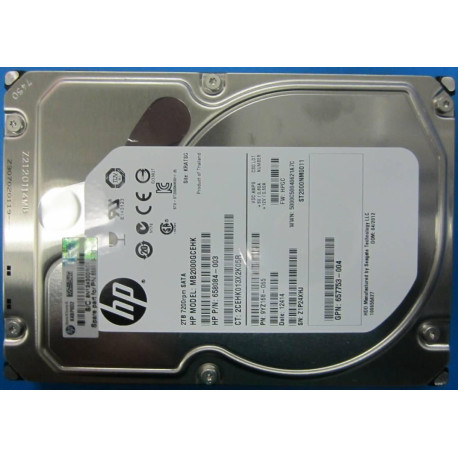 HP 2Tb 7.2K RPM SATA Référence: W126284415