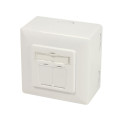 LogiLink NP0124 socket-outlet 2 x 