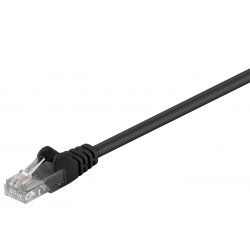 MicroConnect U/UTP CAT5e 0.5M Black PVC Reference: B-UTP5005S