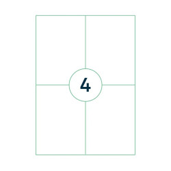 Capture A4 label 105x148 mm. 4 labels Référence: W128862600