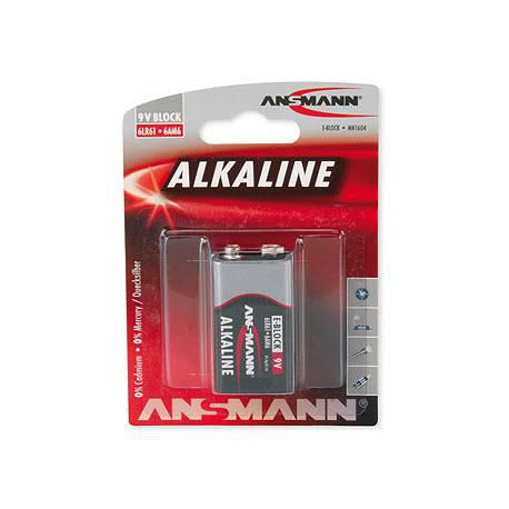 ANSMANN 1 Alkaline 9V block red-line Référence: 1515-0000