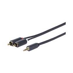 VivoLink PROMJRCA5 3.5MM - 2 X RCA M-M 5 Meter