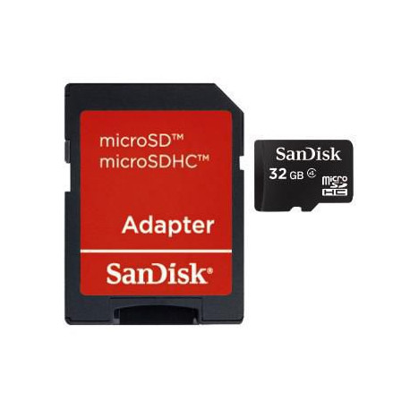 Sandisk MICROSDHC (32 GB & SD ADAPTER) Reference: SDSDQB-032G-B35