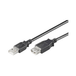 MicroConnect USB2.0 Extension A-A 0,1m M-F Reference: USBAAF01B