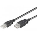 MicroConnect USB2.0 Extension A-A 0,1m M-F Reference: USBAAF01B