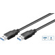MicroConnect USB 3.2 Gen 1 A-A 2m M-M, Référence: USB3.0AA2B