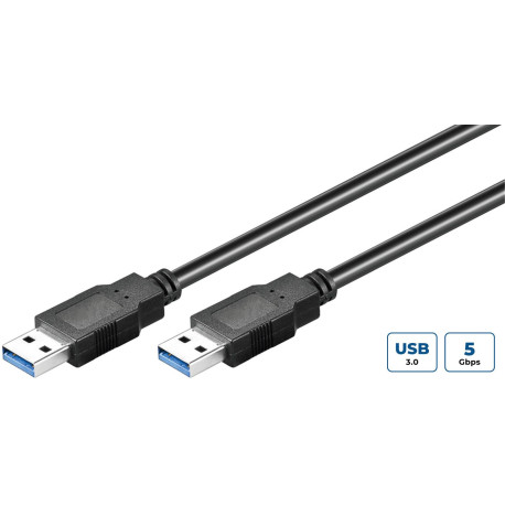 MicroConnect USB 3.2 Gen 1 A-A 2m M-M, Référence: USB3.0AA2B