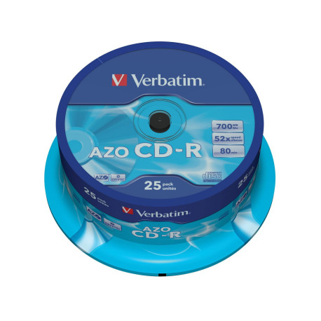 Verbatim AZO CD-R 52X 700MB Crystal Référence: 43352