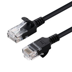 MicroConnect U/UTP CAT6 0.3M Black Slim Référence: V-UTP6003S-SLIM