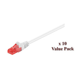 MicroConnect U/UTP CAT6 5M White 10 PACK Référence: V-UTP605WVP