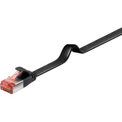 MicroConnect U/UTP CAT6 1M Black Flat Reference: V-UTP601S-FLAT