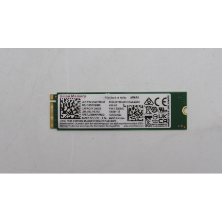 Lenovo 256GB M.2 2280 PCIe 4.0 NVMe Référence: W128180502