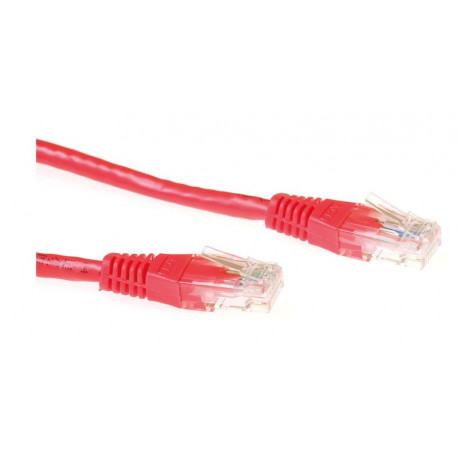 MicroConnect U/UTP CAT6 0.5M Red PVC Reference: W125639739