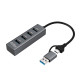 MicroConnect USB 3.0 Hub 4-Port with USB-C Reference: W128609509