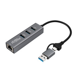 MicroConnect USB 3.0 Hub 4-Port with Reference: W128609511