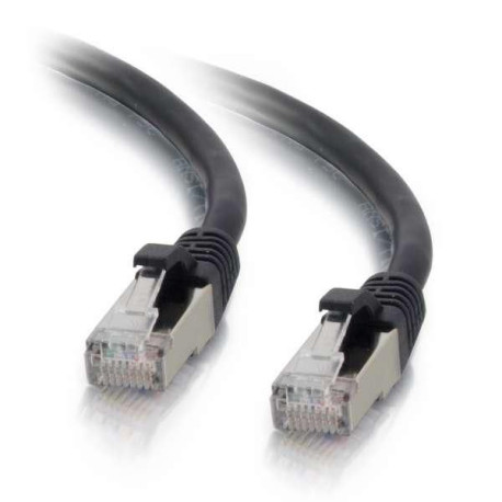 Mercodan KAT6A S/FTP 10m, Sort, Référence: W129252810