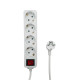 MicroConnect 4-way Schuko Power Strip Référence: W128812664